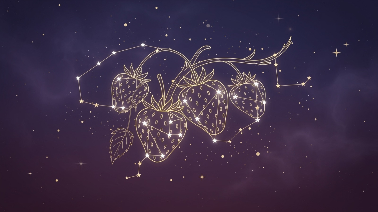 Des fraises mûres luisant sous une chaude pleine lune — la Lune des Fraises de juin